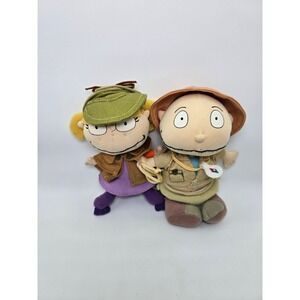 Rugrats Safari Angelica Tommy Pickles Plush Stuffed Animal Toys‎ Applause Set